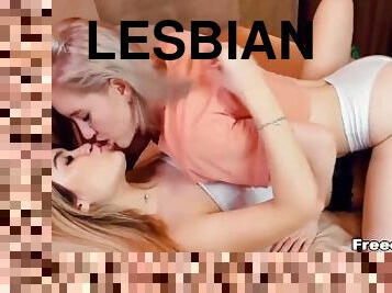Pretty Lesbian Chicks Get Their Hands on Each Other