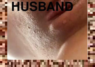 Husband busts a load inside me )