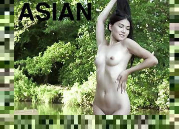 Asian Sunflower In The Hay - Erotic Video