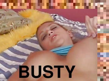Busty slut takes a huge big cock