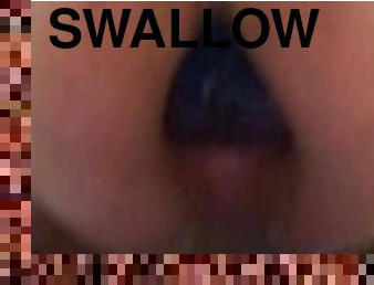 Ass swallows huge butt plug