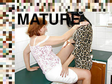Two Mature Lesbians Love To Get Wet - MatureNL