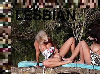 Kinky Lesbian Vampires Makes Love In Woods - Michaela Fenclova, Tracy Lindsay And Lucy Li