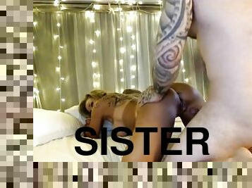 Real Stepsister Caught Watching Porn Gets Creampie