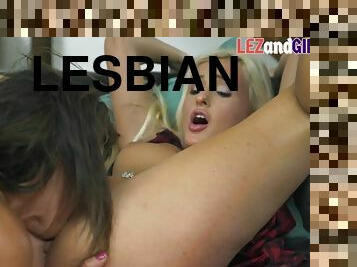 Lesbian mature GILF pussylicks blonde bimbo