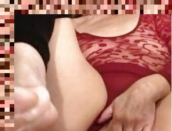 Hot Cougar Granny Fucks Her Big Pussy With Huge Dildos (Full video on OnlyFans)