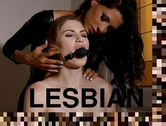 Alexa Tomas & Milena Devi in Obedient Delivery: Lesbian Domina Educates Submissive Teen - KINK
