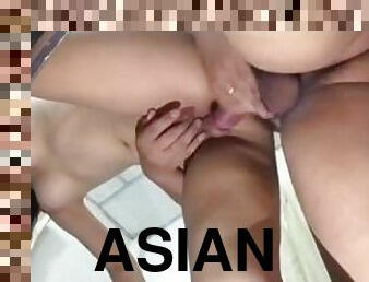 asiatisk, doggy, amatør, babes, tenåring, thai