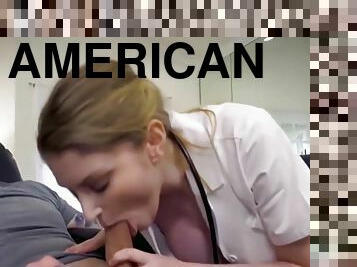 Dark Brownette Nurse Frances Blows & Is Eaten Out And Fucked