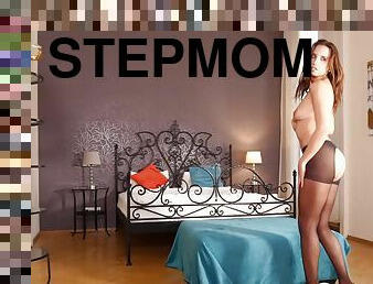 Gorgeous Stepmom Teases In Some Black Pantyhose