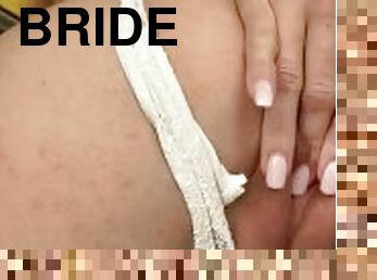 RAW Doggy style…sexy new bride takes all 9 inches