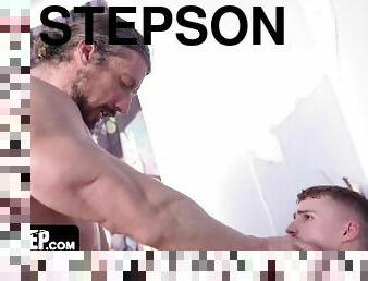 Muscular Stepfather Gives His Troubled Stepson The Anal Support He Needs After A Night In Jail