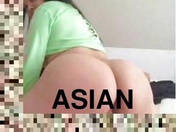 My Juicy Asian Ass Fucking My Dildo