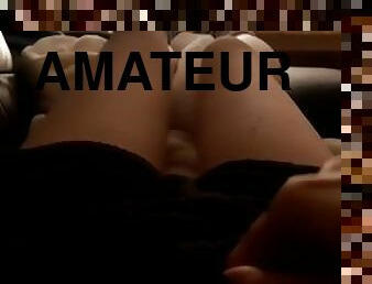 Amateur Tease Masturbating in Shorts