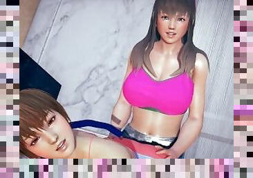 Hitomi Humpping Kasumi's Ass Dead or Alive 5