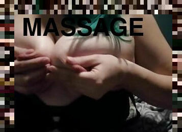 Titty massage and orgasm