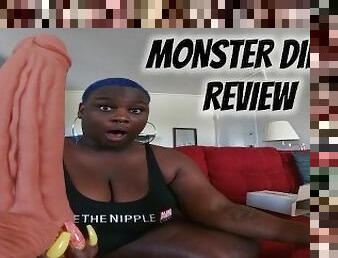 MONSTER DILDO REVIEW IT STRETCHES MY PUSSY SO GOOD!