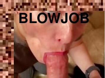 POV blowjob right before I have to go to work