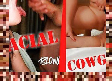 HUGE ASS GIRL FUCKING HER TINDER DATE AT THE MOTEL COWGIRL AND FACIAL CUMSHOT