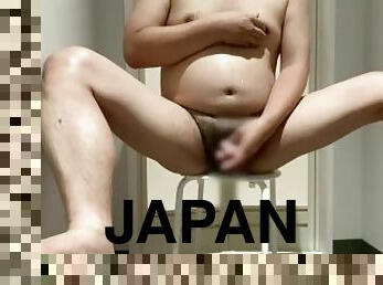 Chubby Japanese masturbates with nipples and dicks