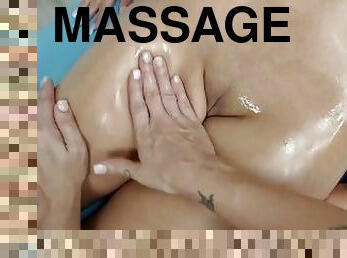 Camsoda - Big Tits Babe Kiki Klout gets a sensual massage