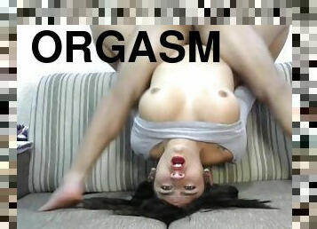 Fucking upside down nymphet. With yummy orgasm.