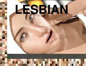 mėgėjai, lesbietės, paauglys, bučiavimasis, ištvirkę, 3d, erotika