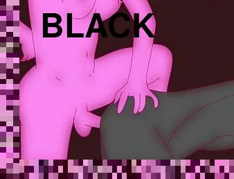 Black is fucked by Futa Pink in the ass