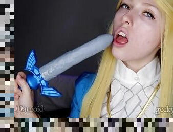 Zelda Unboxes The Master Dildo! GeekySexToys Unboxing