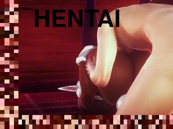 asien, junge, japanier, creampie, beule, anime, hentai, 3d