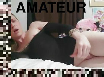 #AliaMaliaM2F - Sexy Dress, Anal Play, Masterbation and Cum Waterfall