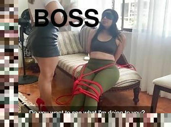 Boss ties up her maid until she makes her pay for her mistake - Anne_Austin