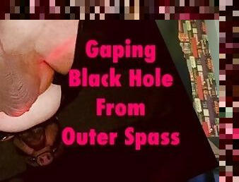 Gaping Black Hole From Outer Spass