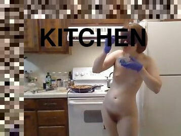 Gloved PAWG Cooks Up Some Pasta! Naked in the Kitchen Episode 33