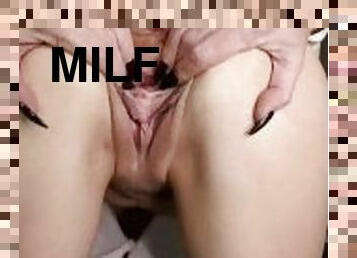 gros-nichons, extrême, masturbation, milf, maman, compilation, doigtage, bas, sale, blonde