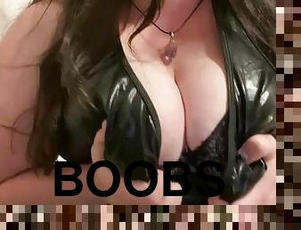 44DDD Tit Tease and Bouncing