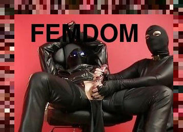 Femdom ball busting ruined handjob