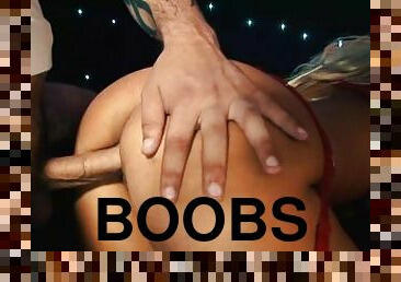 barbie Big Boobs drilled in Threesome Blowjob