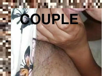 Pinay Couple Close up Blowjob