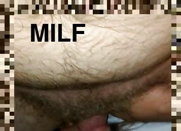 Milf gets throated by stud