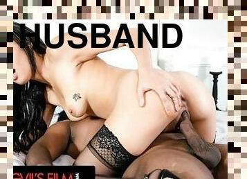 Slutty Maya Bijou In Lingerie Strips To Get Dicked Down By Her Husband's HUGE Cock