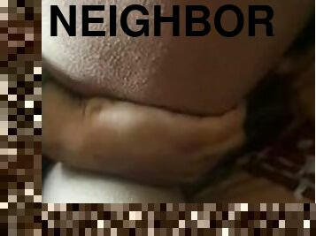 DL neighbor is a pervert & has a blast playing with my hole while I cum on his bed