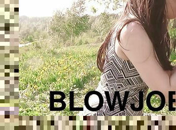 Blowjob In Public Cum In Mouth