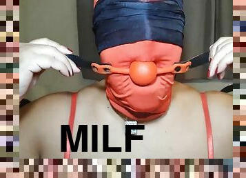 Sexy UK fat MILF Slut bound and teased