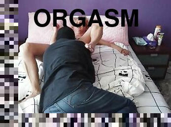 orgasme, vagina-pussy, amatir, jenis-pornografi-milf, ibu, permainan-jari, kaki, berambut-pirang, ibu-mother