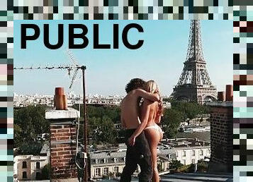 LeoLulu in Paris - Wild public sex with the best view possible! Amateur Couple LeoLulu