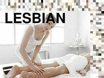 Alya Stark & Sydney Love in 69 Facesitting Lesbians Oil Massage - SexyHub