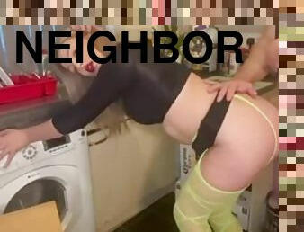 Neighbour pops round for sugar (clip) check out my links for full exclusive videos