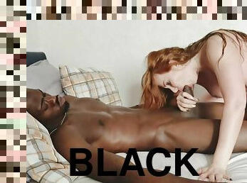 Redhead Whore Brought A Black Guy To Her Home. Part 1