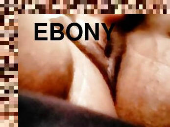 Ebony Cream while Masturbating